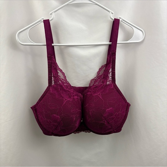Torrid Curve Women's Padded Underwire Push Up Bra Size 42DD Purple Lace - Picture 2 of 9